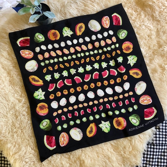 Adrienne Vittadini Accessories - Fruity silk scarf 🌻